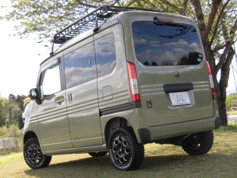 N-VAN　リフトUP　オフロードカスタム　LINE-X